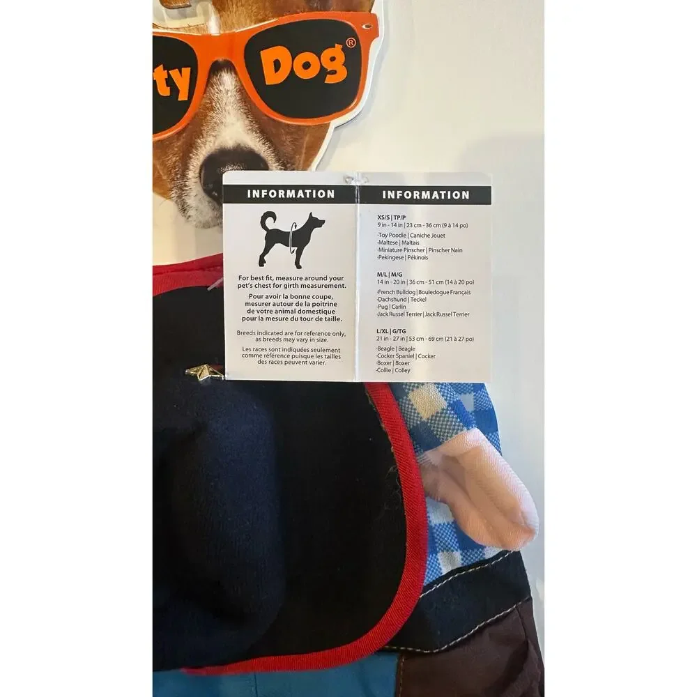 New Party Dog Cowboy Pet Costume, Dog Costume, Cat Costume, Funny, Size M/L
